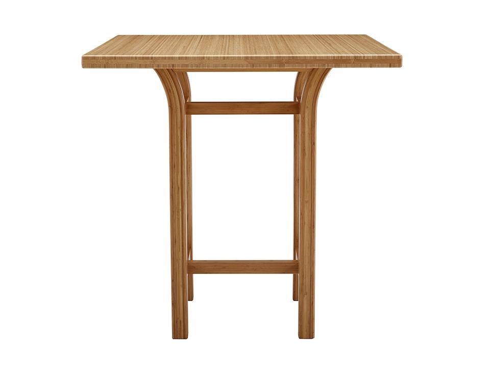 Greenington's Modern and Sustainable Tulip Solid Bamboo Counter Height Table in Caramelized Finish