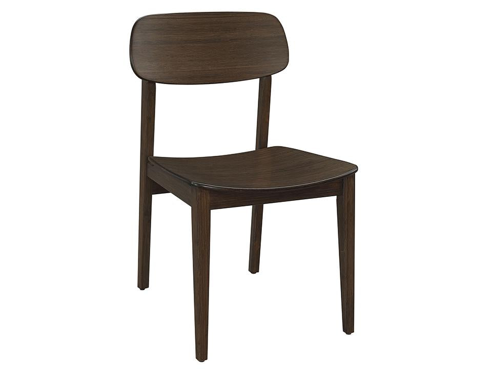 Greenington's Modern and Sustainable Currant Solid Bamboo Dining Chair in Black Walnut Finish