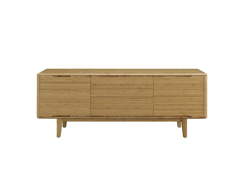 Greenington's Modern and Sustainable Currant Solid Bamboo Dining Sideboard Buffet Media Center in Caramelized Finish