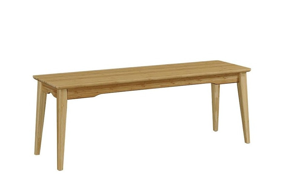 Greenington's Modern and Sustainable Currant Solid Bamboo Dining Short Bench in Caramelized Finish